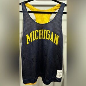 University of Michigan Original League Reversible Tank Top Size Large